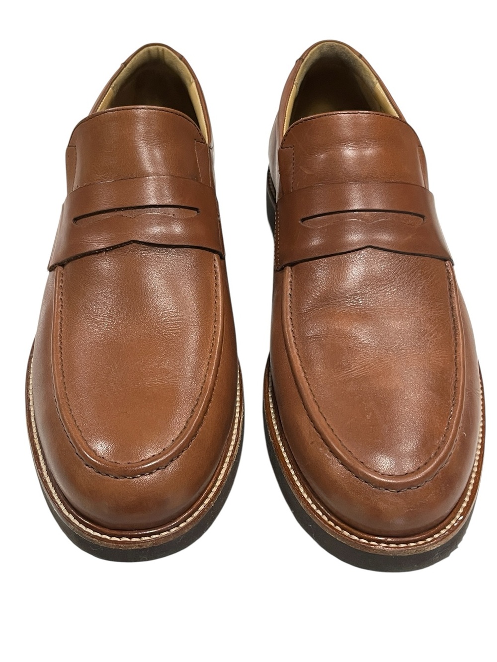 Samuel Hubbard “Tailored Traveler” Brown Leather Loafers Men’s Size 11.5M